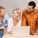 smiley-friends-using-laptop_23-2148308976